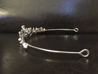 Perlen Strass Diadem Silber – eleganter Haarschmuck mit Ösen für Hochzeit & Braut | ONDEGO®