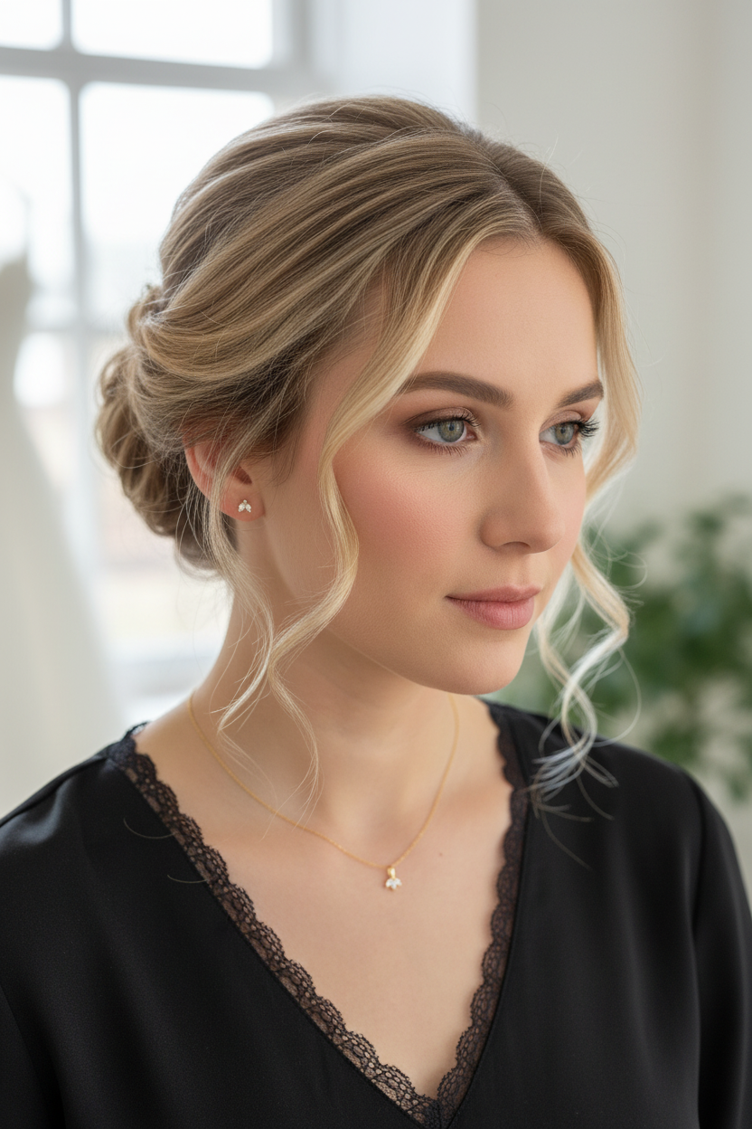 18K Vergoldetes Schmuckset aus 925 Silber – Halskette & Ohrringe Minimalistisch Elegant Brautschmuck | ONDEGO®