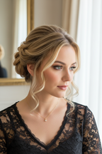 18K Vergoldetes Schmuckset aus 925 Silber – Halskette & Ohrringe Minimalistisch Elegant Brautschmuck | ONDEGO®