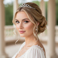 Silber Strass Diadem – elegante Krone für Hochzeit, Jugendweihe & Prinzessinnen-Looks | ONDEGO®