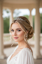 Silber Strass Diadem – elegante Krone für Hochzeit, Jugendweihe & Prinzessinnen-Looks | ONDEGO®