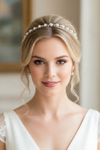 Perlen Strass Haarreif Silber – eleganter & dezenter Haarschmuck für Hochzeit, Braut & Anlass | ONDEGO®