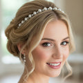 Perlen Strass Haarreif Silber – eleganter & dezenter Haarschmuck für Hochzeit, Braut & Anlass | ONDEGO®