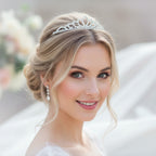 Strass Haarreif Silber – Braut Diadem, Hochzeit Haarschmuck, Krone | ONDEGO®