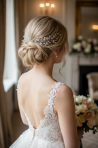 Kristall Haardraht Silber – Brautschmuck Hochzeit | ONDEGO®