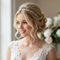 Vintage Strass Diadem Roségold – Boho Haarranke im Blattdesign für Hochzeit, Brautfrisur & Festlichkeiten | ONDEGO®