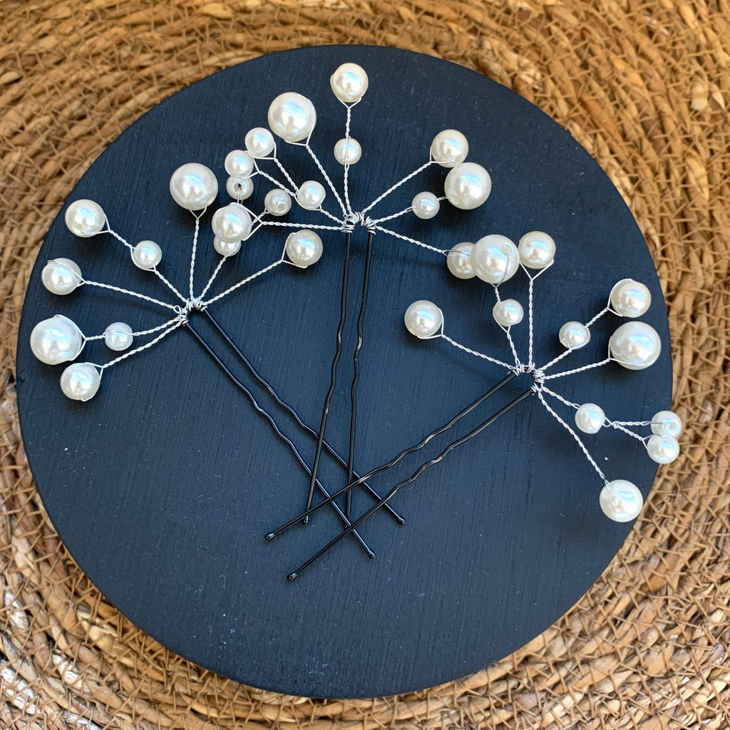 Ivory Perlen Haarnadeln – eleganter Braut Haarschmuck für Hochzeit & Brautfrisur | ONDEGO®