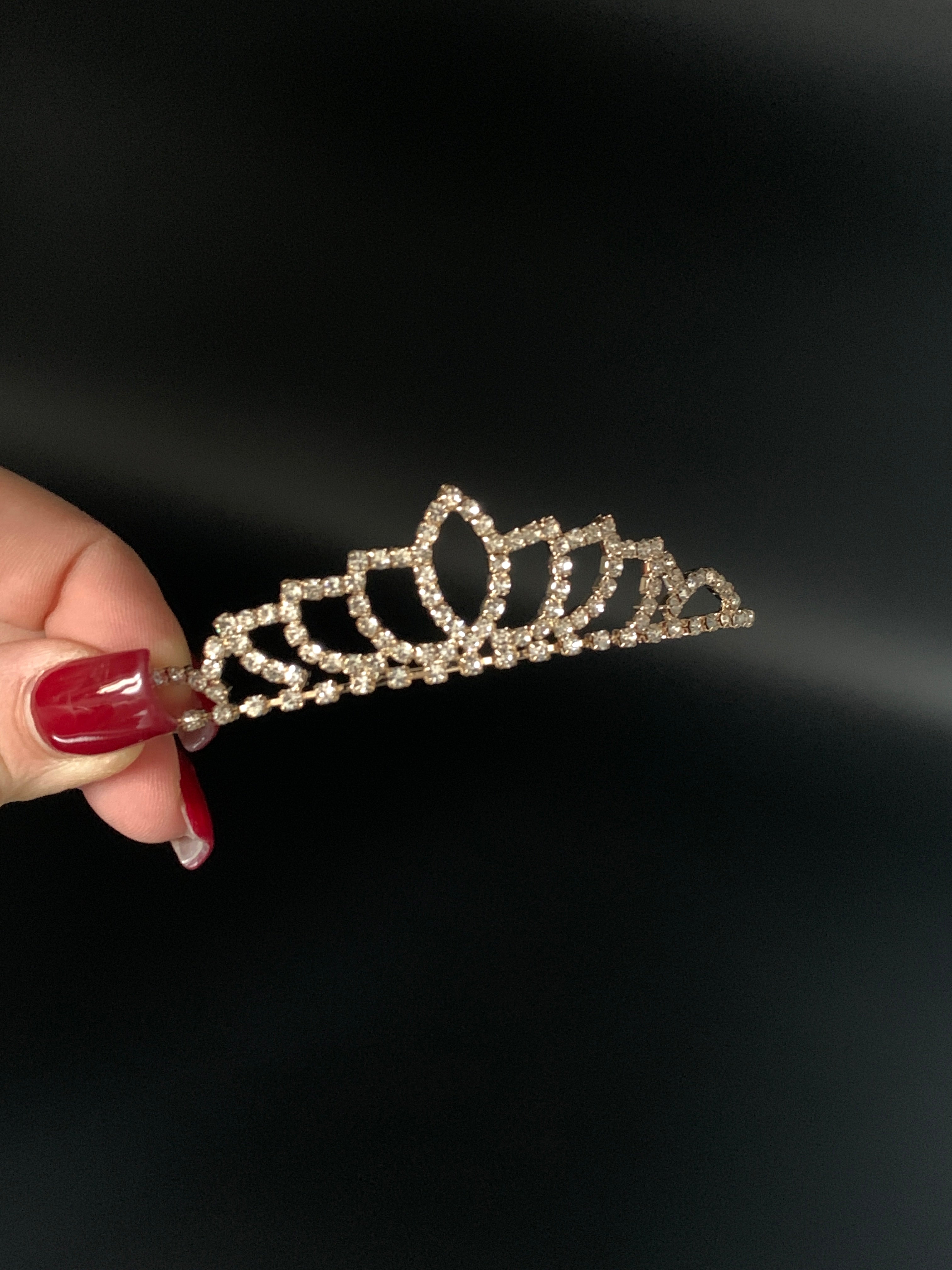 Gold Strass Diadem – elegante Tiara für Hochzeit, Braut & Abiball | ONDEGO®