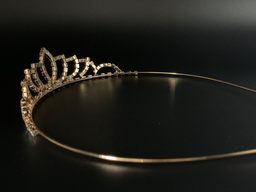 Gold Strass Diadem – elegante Tiara für Hochzeit, Braut & Abiball | ONDEGO®