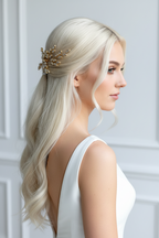 Haarkamm Strass Gold – Eleganter Brautschmuck mit Glanz | ONDEGO®