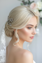 Haarkamm Strass Silber – Eleganter Brautschmuck mit Glanz | ONDEGO®