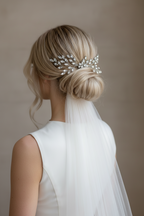 Haarkamm Strass Silber – Eleganter Brautschmuck mit Glanz | ONDEGO®