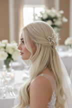 Haarkamm Passion – Ivory Perlen & Kristalle | Silber | ONDEGO®
