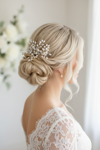 Haarkamm Passion – Ivory Perlen & Kristalle | Silber | ONDEGO®