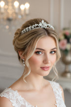 Silber Strass Diadem – Edle Tiara für Braut, Geburtstag & besondere Anlässe | ONDEGO®