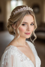 Roségold Strass Diadem – funkelnde Tiara für Hochzeit, Braut & Abiball | ONDEGO®