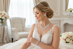 XXL Schmuckset Damen Silber – 3-teiliges Strass Collier, Ohrringe & Armband – Brautschmuck für Hochzeit, Abiball & Gala | ONDEGO®