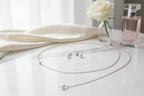 Rosegold Schmuckset mit Perlen – elegantes 2-in-1 Rückenkette-Set für Braut & besondere Anlässe | ONDEGO®