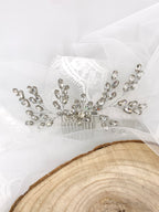 Haarkamm Strass Silber – Eleganter Brautschmuck mit Glanz | ONDEGO®