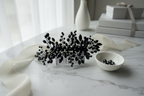 Haarkamm Schwarz – Glasschliffperlen | Gothic & Elegant | ONDEGO®