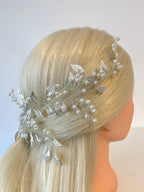 Vintage Haardraht Blätter Silber Brautschmuck Hochzeit Haarschmuck – ONDEGO®