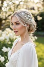 Vintage Haardraht Blätter Silber Brautschmuck Hochzeit Haarschmuck – ONDEGO®