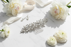 Haarkamm Strass Silber – Flexibler Brautschmuck | ONDEGO®