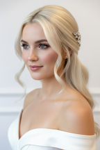 Haarkamm Strass Silber – Flexibler Brautschmuck | ONDEGO®