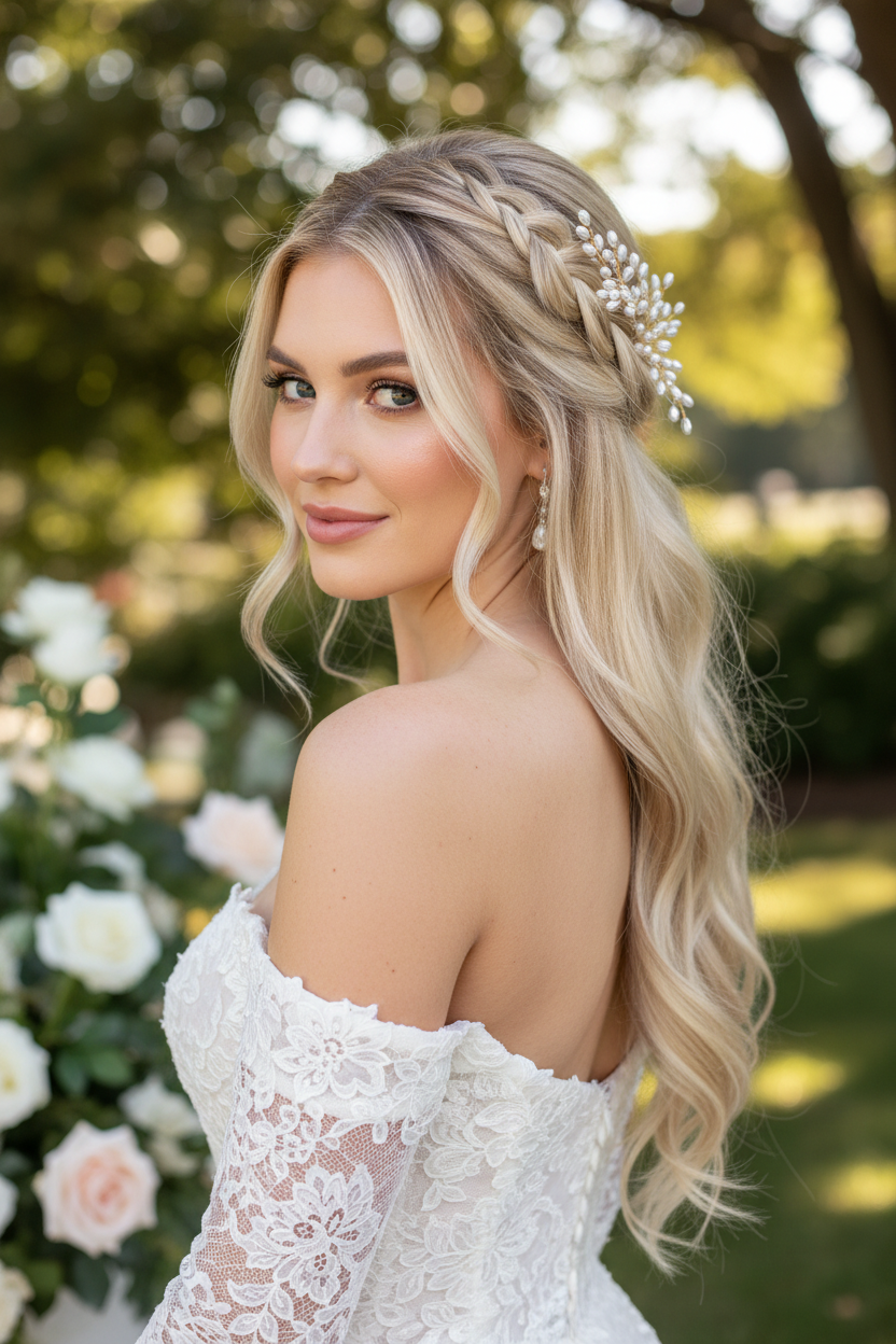 Haarkamm Leonie Gold – Ivory Perlen Haarschmuck | ONDEGO®
