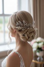 Haarkamm Vivi – Silber Haarschmuck mit Ivory Perlen | ONDEGO®
