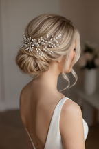 Haarkamm Vivi – Silber Haarschmuck mit Ivory Perlen | ONDEGO®