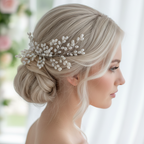 Haarkamm Vivi – Silber Haarschmuck mit Ivory Perlen | ONDEGO®