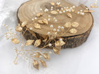 Vintage Haardraht Blätter Gold Brautschmuck Hochzeit Haarschmuck – ONDEGO®