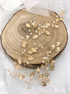 Vintage Haardraht Blätter Gold Brautschmuck Hochzeit Haarschmuck – ONDEGO®