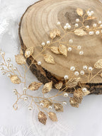 Vintage Haardraht Blätter Gold Brautschmuck Hochzeit Haarschmuck – ONDEGO®