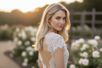 Brautschmuck mit Zirkonia – Rückenkette mit Halskette, Ohrringe oder Armband | Silber | ONDEGO®