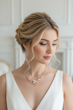 Zirkonia Collier Gold – Elegante Halskette mit AAA+ Zirkonia | ONDEGO®