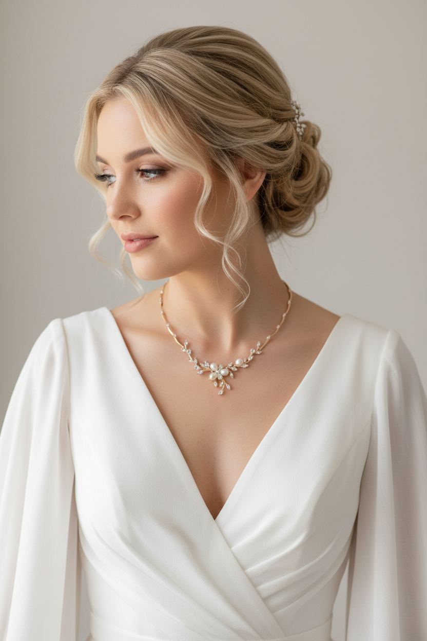 Zirkonia Collier Gold – Elegante Halskette mit AAA+ Zirkonia | ONDEGO®