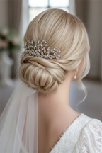 Haarkamm Strass – Dezenter Glitzer-Haarschmuck in Silber | ONDEGO®