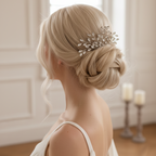 Haarkamm Strass – Dezenter Glitzer-Haarschmuck in Silber | ONDEGO®