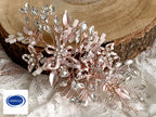 Haarkamm Rosa – Roségold Haarschmuck mit Perlen | ONDEGO®