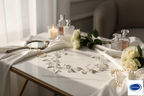 Silberner Haardraht mit Perlen & Blättern – Brautschmuck Hochzeit festlich elegant | ONDEGO®