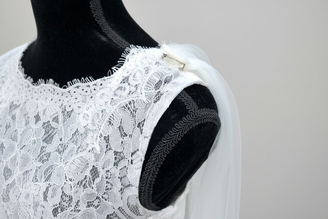 Cape Brautumhang IVORY – 3 m Kathedral-Brautschleier aus Softtüll für Hochzeit & Standesamt | ONDEGO®