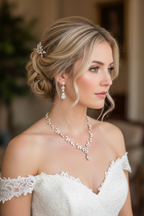 Zirkonia Blüten Schmuckset Roségold – Collier, Ohrringe & Armband mit AAA+ Zirkonia | ONDEGO®