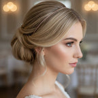 Roségold Zartes Strass Diadem – dezente Tiara für Standesamt, Braut & Hochzeit | ONDEGO®