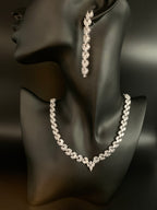 Zirkonia Schmuckset Silber – 3-teilig | Collier, Ohrringe & Armband | ONDEGO®