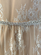 Brautgürtel Silber mit Strass – schmaler Glitzer-Gürtel für Brautkleid, Hochzeit & Standesamt | ONDEGO®