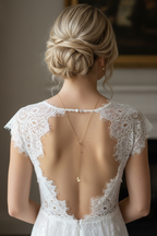 Goldene Rückenkette mit Perlen – eleganter Rückenschmuck für Braut & Abendkleid | ONDEGO®