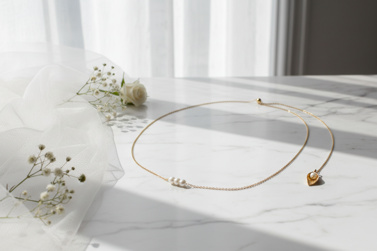 Goldene Rückenkette mit Perlen – eleganter Rückenschmuck für Braut & Abendkleid | ONDEGO®