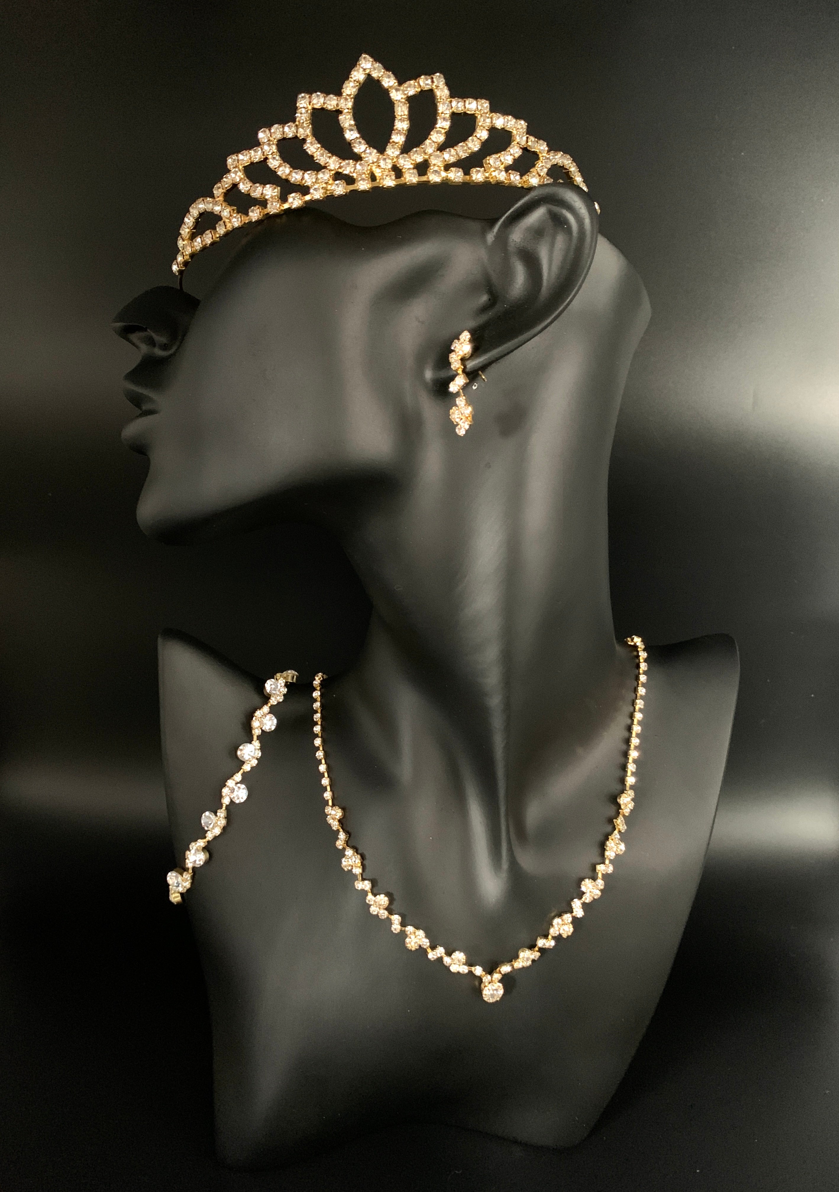 goldenes-hochzeit-diadem-mit-passender-kette-und-ohrringen-braut-schmuckset